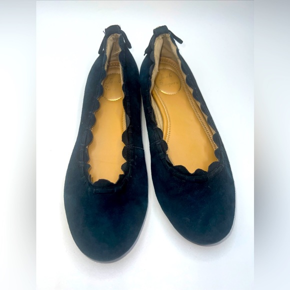 Jack Rogers Blue Suede Slip On Ballet Flats Shoes; 6M - Picture 1 of 8